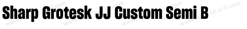 Sharp Grotesk JJ Custom Semi Bold 2字体转换
